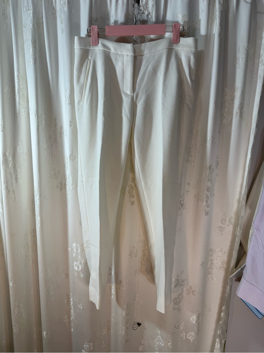 Women's WhiteTailored Ponte Ankle Pants